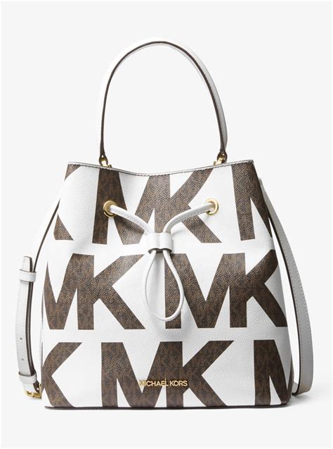 michael kors bag logo print|Michael Kors graphic logo purse.